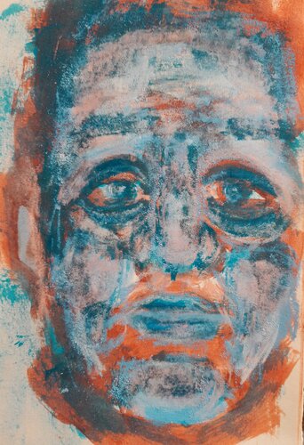 Blue, intimate - Another lifetime di Akil L. Zani, Pittura in vendita su Singulart