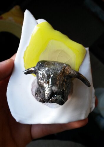 Toro - Acquerello di Ceramica von Akil L. Zani, Skulptur kaufen auf Singulart