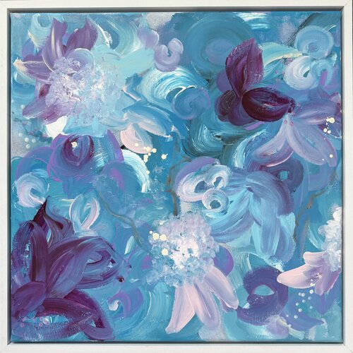 Azure Florals 1 256 van Monika Starke, Schilderij te koop op Singulart