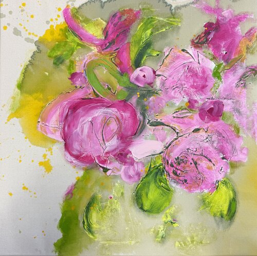 Lush Pink Blooms 256 von Monika Starke, Malerei kaufen auf Singulart