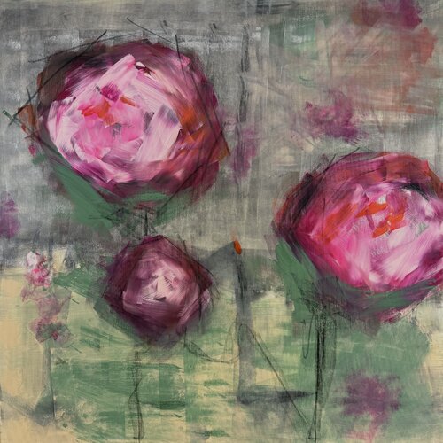 Rose Serenade von Monika Starke, Malerei kaufen auf Singulart
