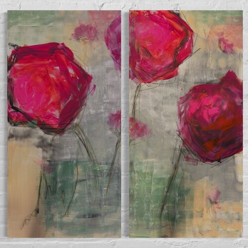 Diptychon Giant Blooms 256 Monika Starke