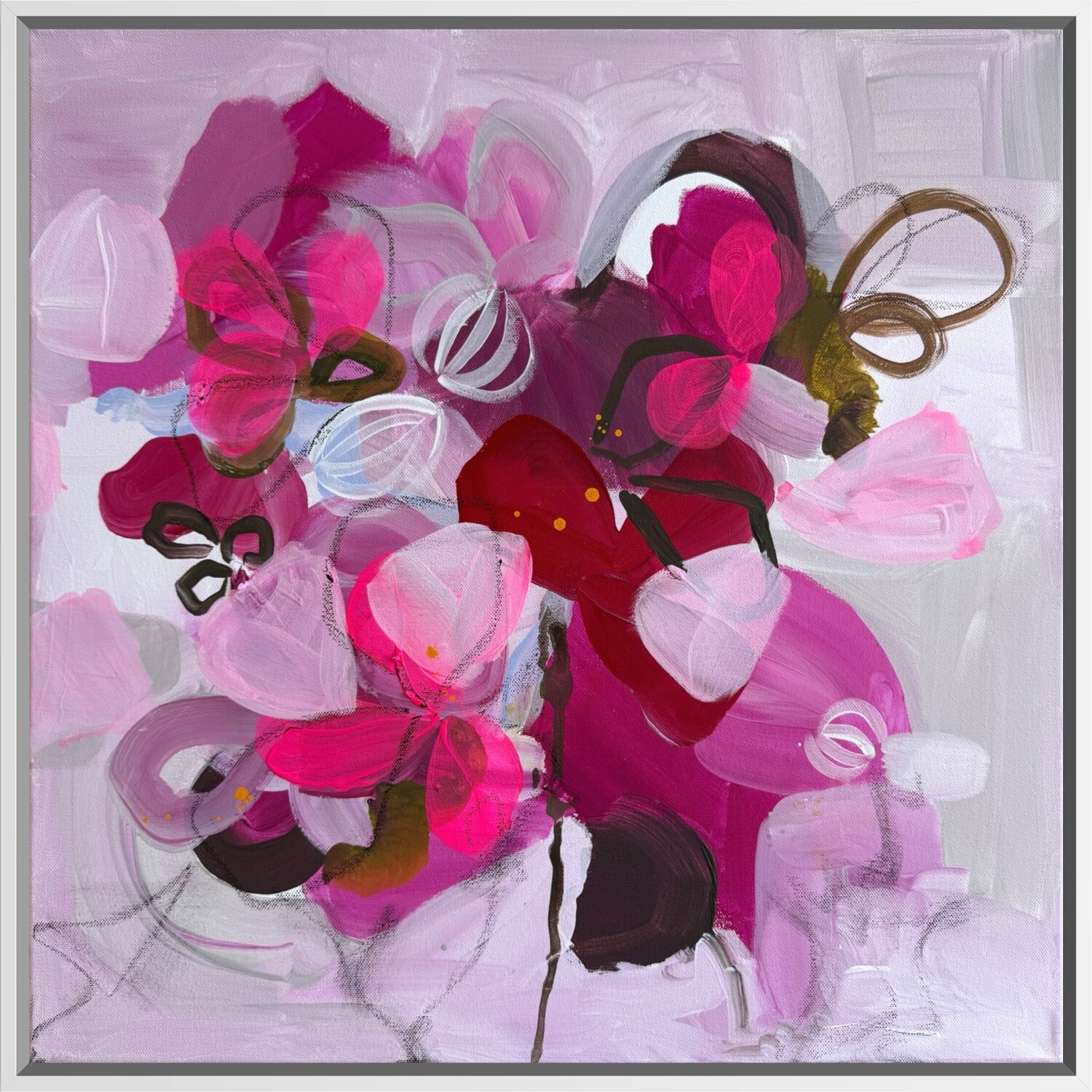 Pink Orchids 3 264 Monika Starke Origineel schilderij te koop