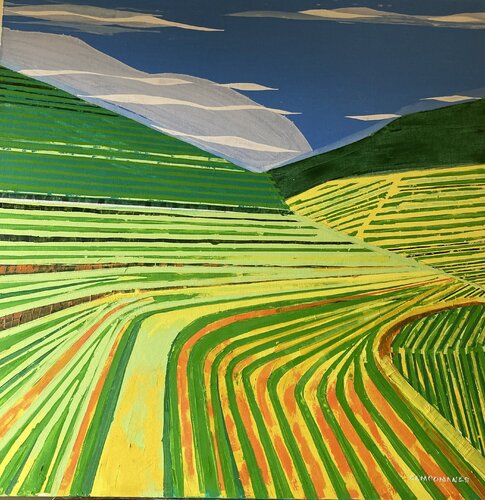 Campos de cultivo II von Jose Ramon Campomanes, Malerei kaufen auf Singulart