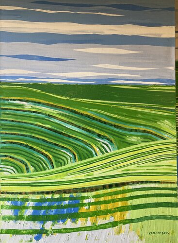 Bancales.Indonesia. Bali by Jose Ramon Campomanes, Painting for Sale on Singulart