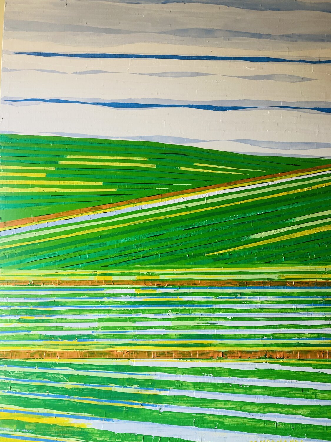 Horizontes de Monzón Jose Ramon Campomanes Dipinto originale in vendita