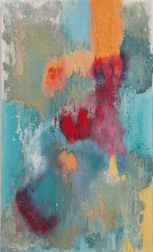 LATENCIA  I (Latent States Series) – Exclusive Textured Painting, Diptych Part I par Marta Reina, Peinture en vente sur Singulart