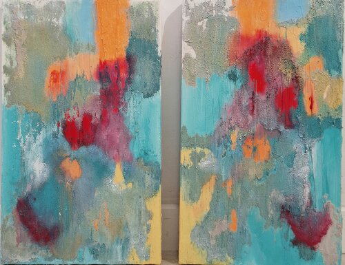 LATENCIA ( Díptico) di Marta Reina, Pittura in vendita su Singulart