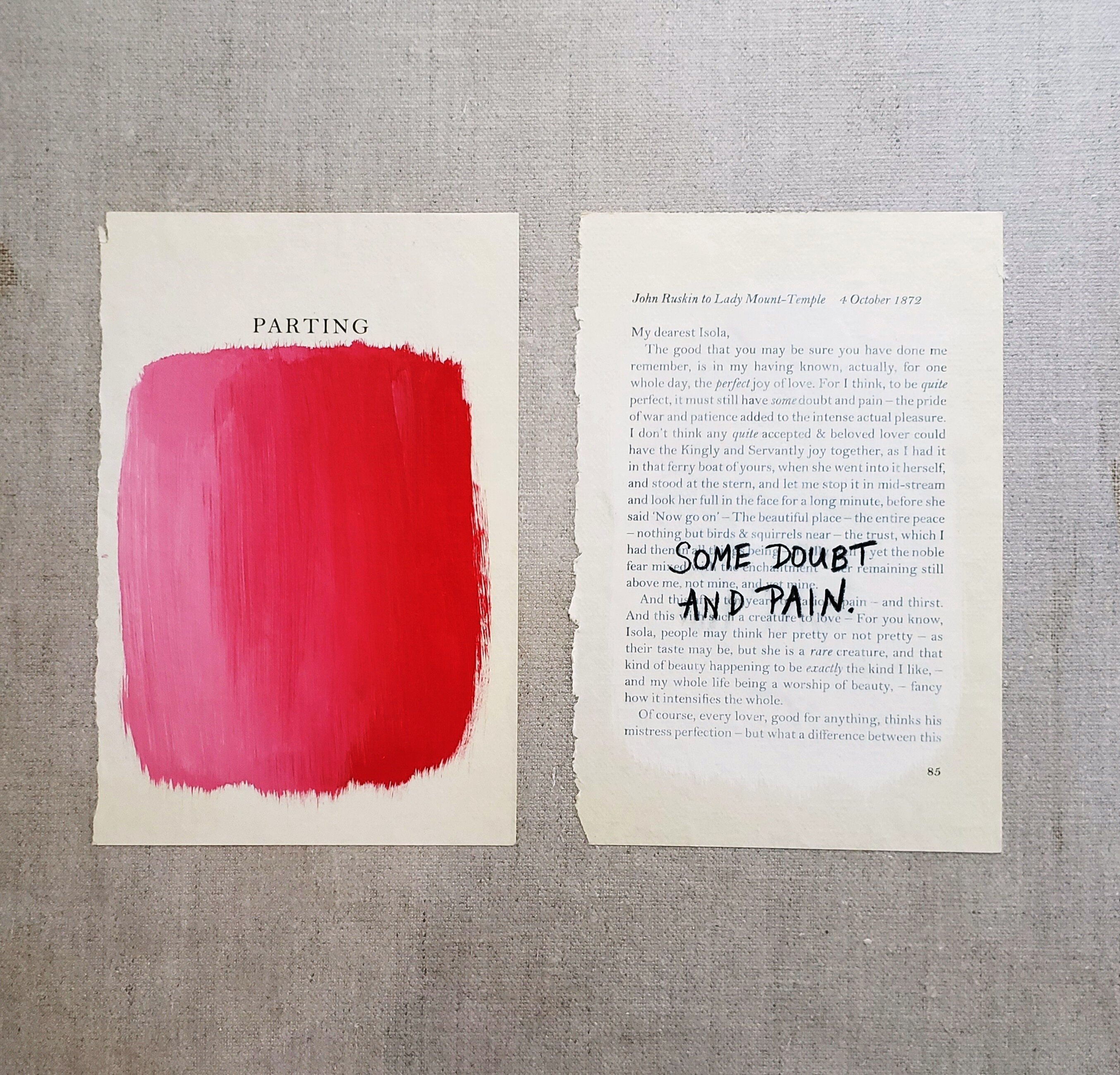 Thema Schmerz Gemälde