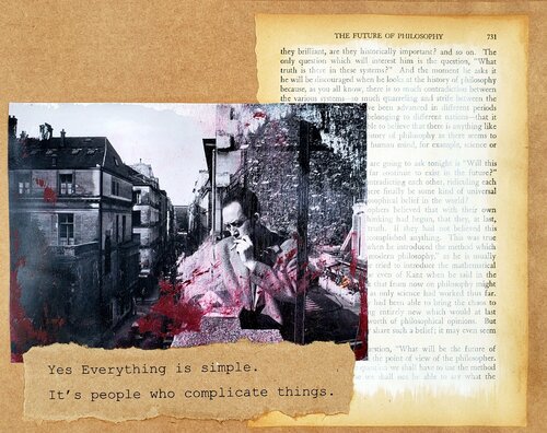 Philosophers of the Smoking Room - Albert Camus de Cynthia Grow, Obra en papel a la venta en Singulart