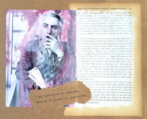 Philosophers of the Smoking Room - Roland Barthes (1) di Cynthia Grow, Opera su carta in vendita su Singulart