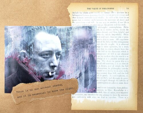 Philosophers of the Smoking Room - Albert Camus (2) di Cynthia Grow, Opera su carta in vendita su Singulart