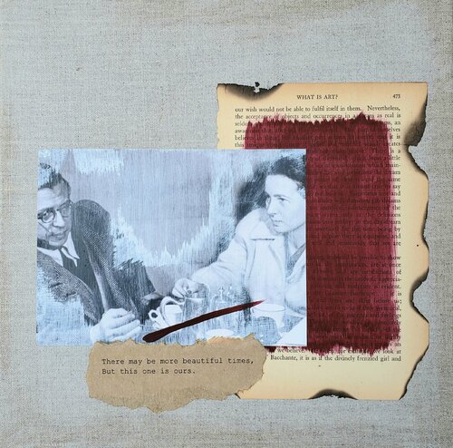 Philosophers of the Smoking Room - Jean-Paul Sartre & Simone de Beauvoir - 'Five Minutes of Happiness (or Maybe That's All We Get at a Time)' Cynthia Grow