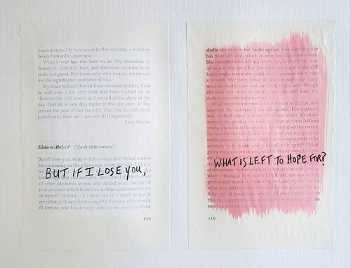 Love Letters - Eloise to Abelard [Early 12th century] (2022) par Cynthia Grow, Œuvre sur papier en vente sur Singulart