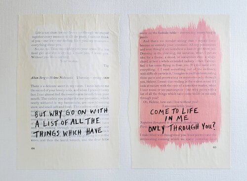 Love Letters - Alban Berg to Helene Nahowski, Thursday - spring 1909 (2022) par Cynthia Grow, Œuvre sur papier en vente sur Singulart