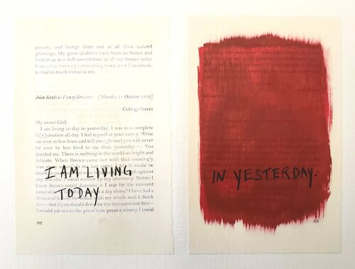 Love Letters - John Keats to Fanny Brawne, Monday, 11 October 1819, College Street di Cynthia Grow, Opera su carta in vendita su Singulart