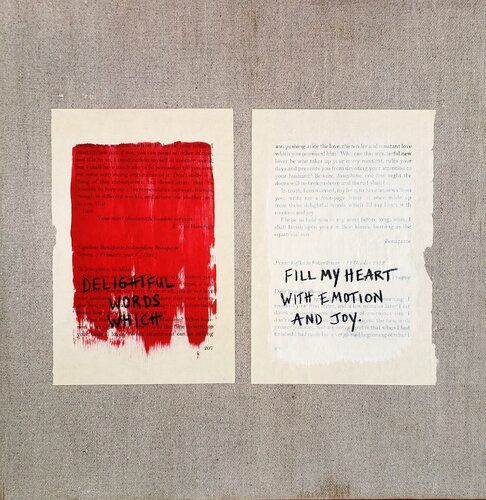 Love Letters - Napoleon Bonaparte to Josephine Bonaparte, Verona, 3 Frimaire, year V [1797] by Cynthia Grow, Painting for Sale on Singulart