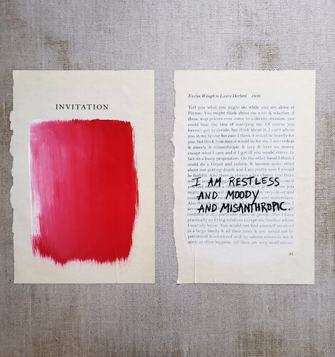 Love Letters - Invitation: Evelyn Waugh to Laura Herbert, 1936 van Cynthia Grow, Schilderij te koop op Singulart