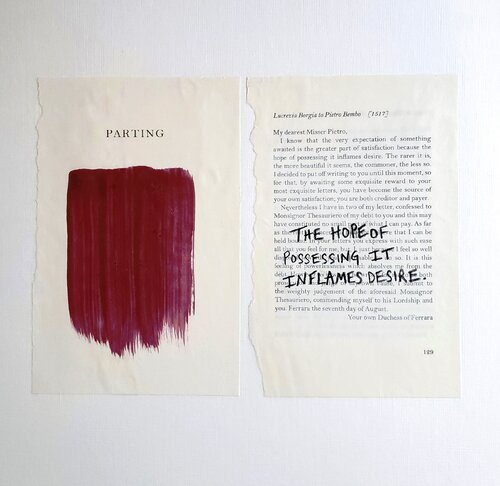 Love Letters - Lucrezia Borgia to Pietro Bembo, [1517] par Cynthia Grow, Œuvre sur papier en vente sur Singulart