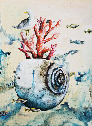 Captain Seagull von Smirnova Evgenia, Malerei kaufen auf Singulart