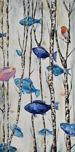 Come in Mare Così in Cielo van Smirnova Evgenia, Schilderij te koop op Singulart