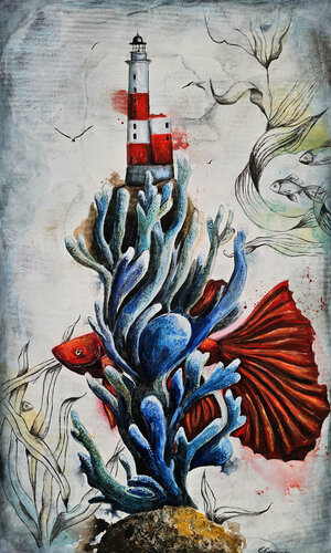 Fra I Coralli par Smirnova Evgenia, Peinture en vente sur Singulart