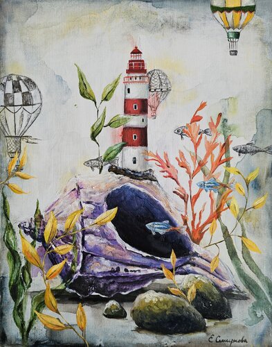 Under The Sea von Smirnova Evgenia, Malerei kaufen auf Singulart
