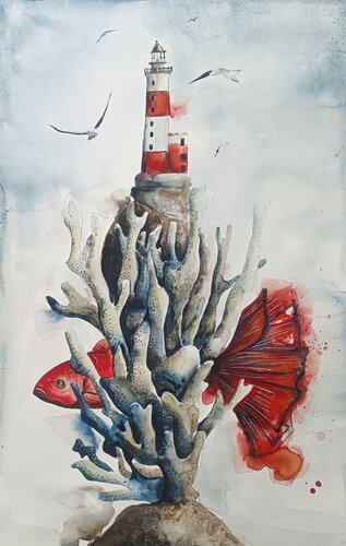Fra I Coralli 2 van Smirnova Evgenia, Werk op papier te koop op Singulart