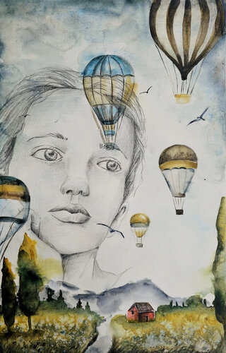 Always Dream! by Smirnova Evgenia, 紙面作品 for Sale on Singulart