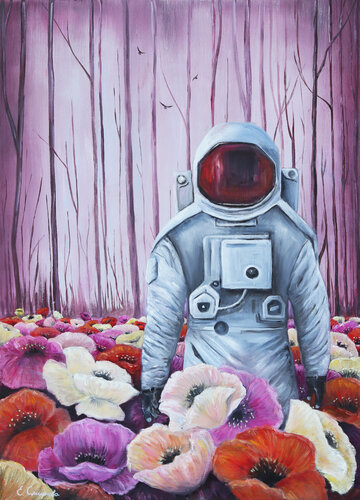 Purple Space von Smirnova Evgenia, Malerei kaufen auf Singulart