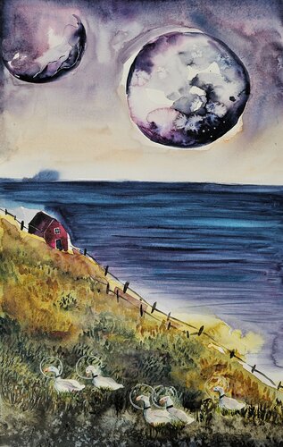 Anatre Spaziali by Smirnova Evgenia, Painting for Sale on Singulart