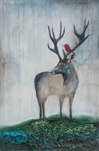 Nel bosco misterioso di Smirnova Evgenia, Pittura in vendita su Singulart