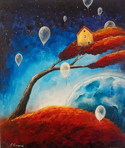 I Sogni Volanti de Smirnova Evgenia, Pintura a la venta en Singulart