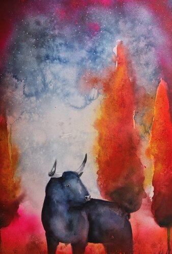 Il guardiano silenzioso by Smirnova Evgenia, Painting for Sale on Singulart