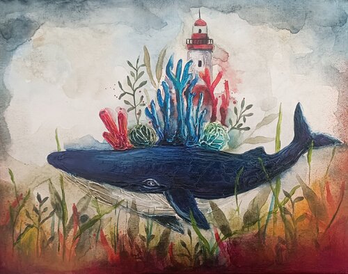 Ocean Life 2 by Smirnova Evgenia, Painting for Sale on Singulart