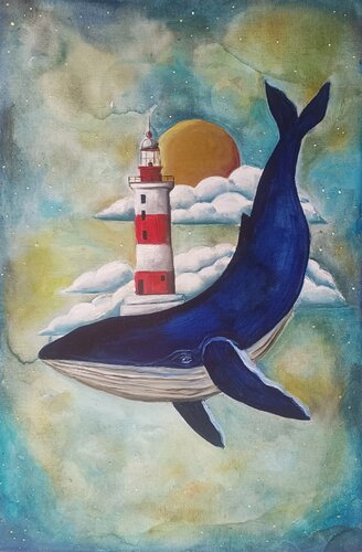 Fly with me par Smirnova Evgenia, Peinture en vente sur Singulart