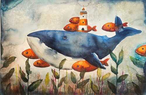 Caravan of the Sea van Smirnova Evgenia, Schilderij te koop op Singulart