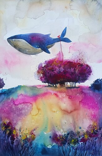 Carried by the Wind de Smirnova Evgenia, Pintura a la venta en Singulart
