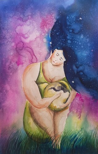 My Moon von Smirnova Evgenia, Malerei kaufen auf Singulart