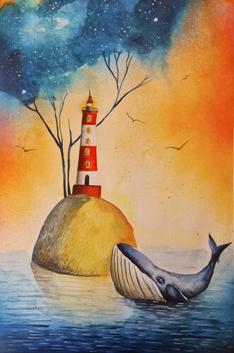 Harbor of the Soul par Smirnova Evgenia, Peinture en vente sur Singulart