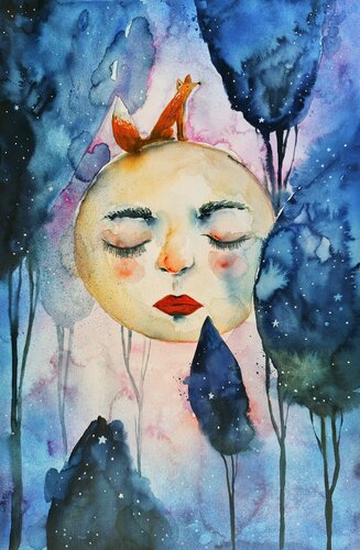Midnight Reverie von Smirnova Evgenia, Malerei kaufen auf Singulart