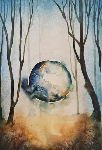 Echo of a Beginning von Smirnova Evgenia, Malerei kaufen auf Singulart