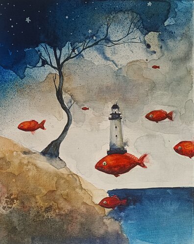 Drifting Thoughts van Smirnova Evgenia, Schilderij te koop op Singulart