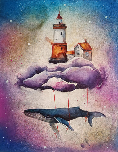 The Floating Haven van Smirnova Evgenia, Schilderij te koop op Singulart