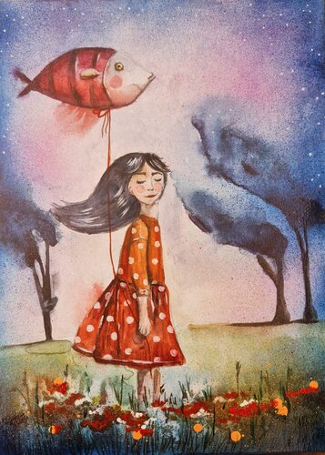 Whispers of a Dream di Smirnova Evgenia, Pittura in vendita su Singulart