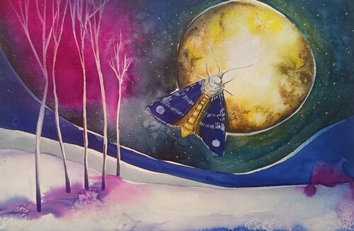 Into the Moonlight von Smirnova Evgenia, Malerei kaufen auf Singulart