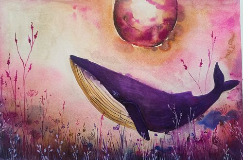 Lavender Drift van Smirnova Evgenia, Schilderij te koop op Singulart