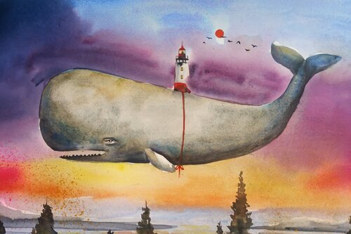 Guardian of the Sunset par Smirnova Evgenia, Peinture en vente sur Singulart