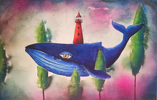 The Keeper of Light di Smirnova Evgenia, Pittura in vendita su Singulart