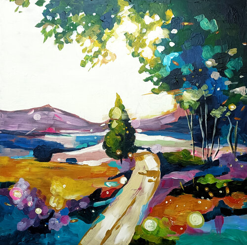 Between Light and Silence by Smirnova Evgenia, Painting for Sale on Singulart